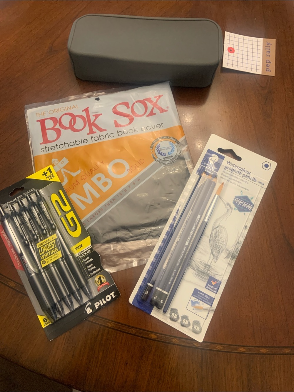 G2 Black Gel Pen Pack & Assorted Gray Accessories Bundle